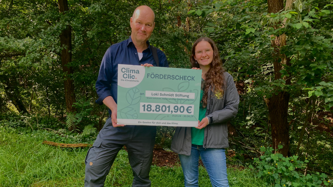 Scheckübergabe 2024 - Loki Schmidt Stiftung 